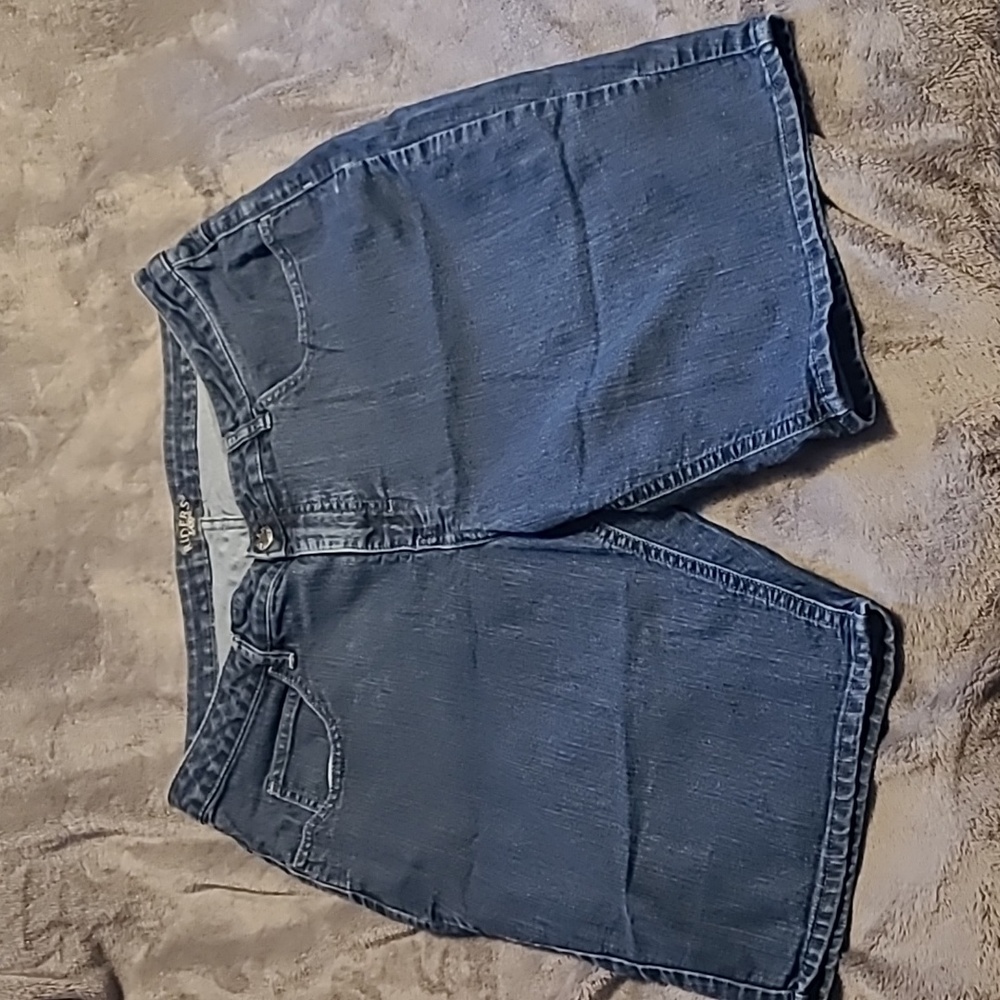 Riders By Lee Jean Shorts Women's 16 Dark Blue Denim 36 Inch Waist